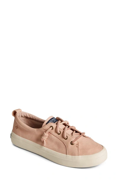 Shop Sperry Crest Vibe Tumbled Leather Sneaker In Rose