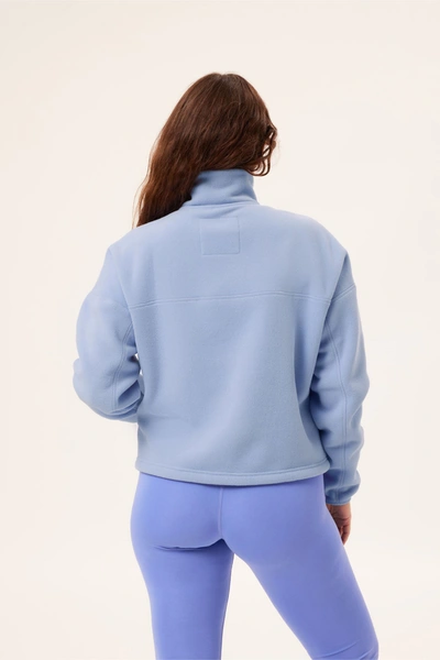 Shop Girlfriend Collective Coast Micro Fleece Half Zip Jacket