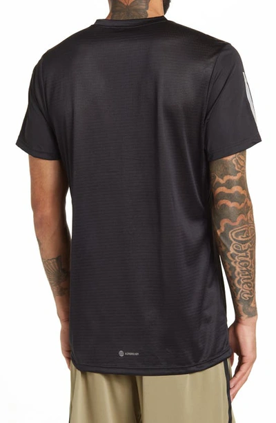 Shop Adidas Originals Own The Run T-shirt In Black/reflective Silver