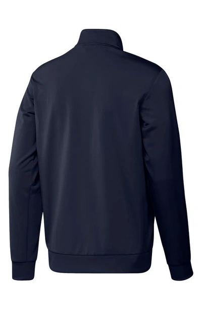 Shop Adidas Originals Essentials Warm-up 3-stripes Track Jacket In Legend Ink/white