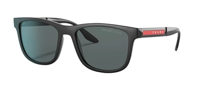 Shop Prada Ps 04xs Dg002g Wayfarer Polarized Sunglasses In Grey