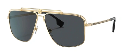 Shop Versace Ve 2242 100287 Navigator Sunglasses In Grey