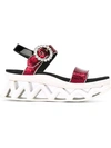 MARC BY MARC JACOBS 'Ninja Strass' wave sandals,DONOTWASH/DONOTDRYCLEAN