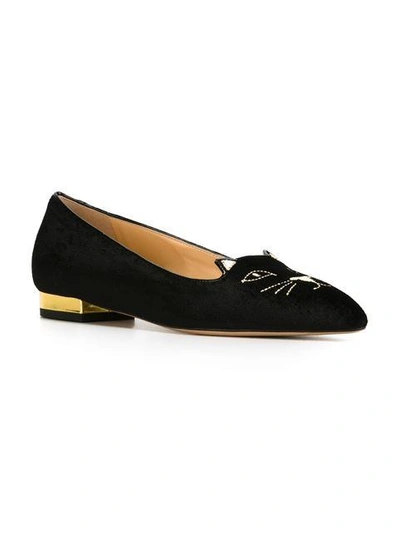 Shop Charlotte Olympia 'mid-century Kitty' Slippers