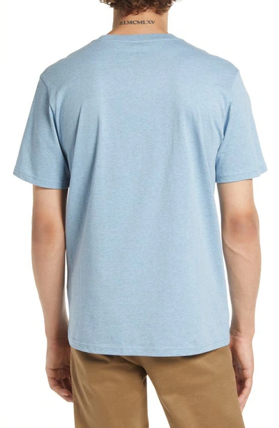 Shop Carhartt Logo Pocket T-shirt In Frosted Blue Heather