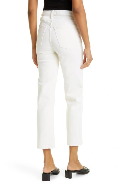 Shop Re/done '70s Stovepipe High Waist Slim Ankle Jeans In Vintagewhite