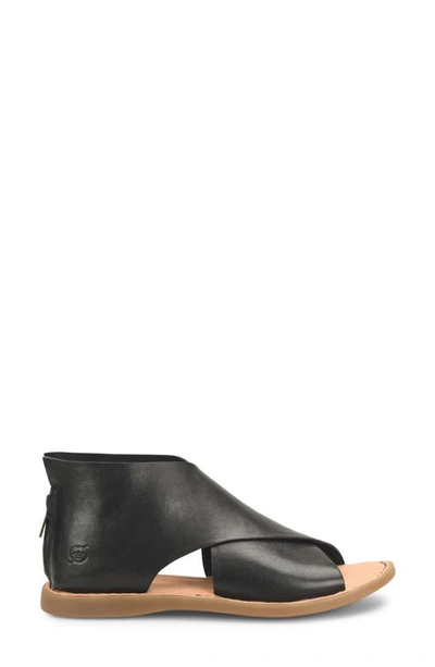 Shop Brn Iwa Sandal In Black Natural Leather