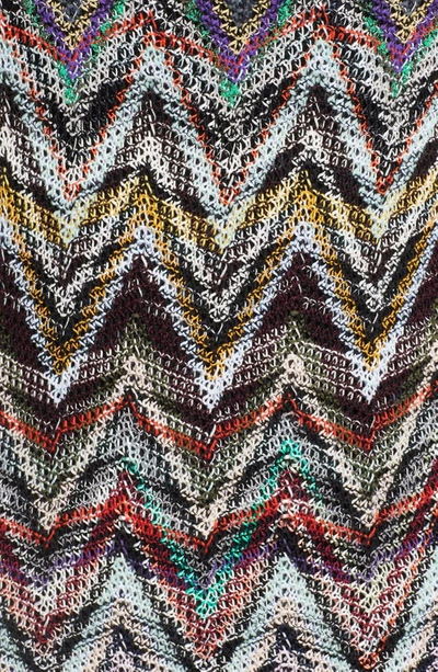 Shop Missoni Chevron Stripe Sleeveless Knit Sheath Dress In Telaio Giorno Multicolor