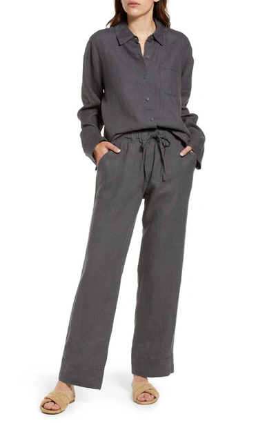 Parachute Linen Pants In Coal