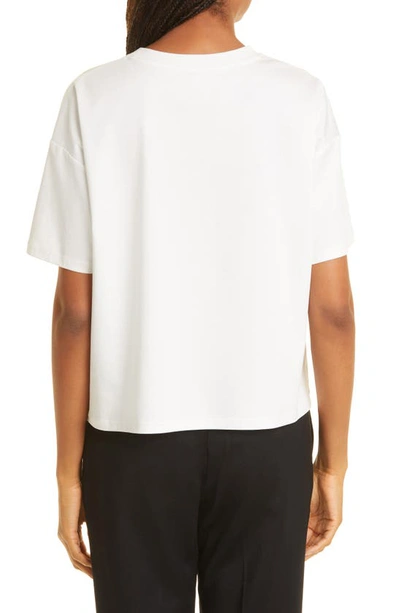 Shop Jason Wu Asymmetric Ruffle Cotton T-shirt In White