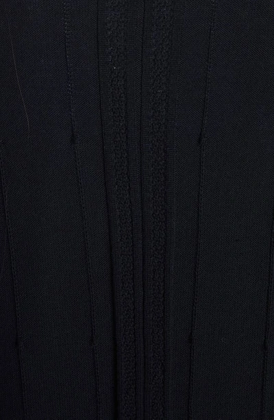 Shop Thom Browne Cricket Stripe Oversize Cotton Cardigan In Navy