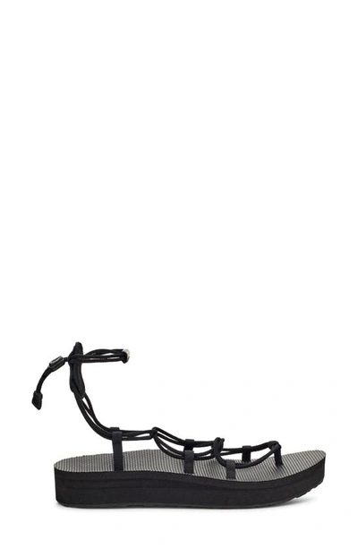 Teva Midform Infinity Platform Sandal In Black