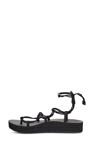 Teva Midform Infinity Platform Sandal In Black