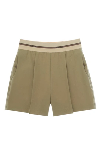 Shop Helmut Lang Pull-on Shorts In Cedar