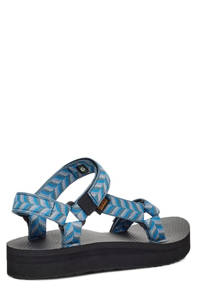 Shop Teva Midform Universal Sandal In Retro Geometric Blue