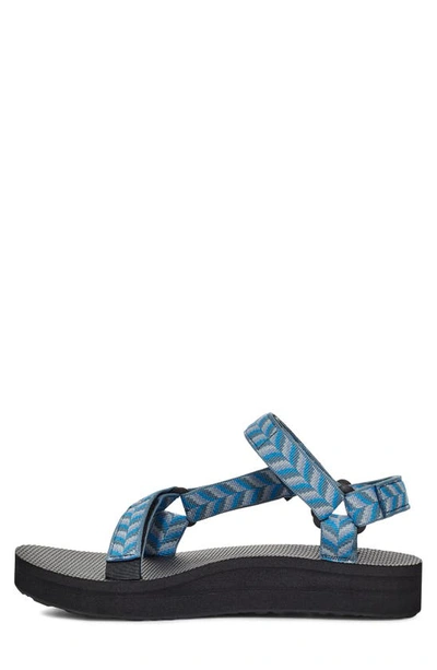 Shop Teva Midform Universal Sandal In Retro Geometric Blue
