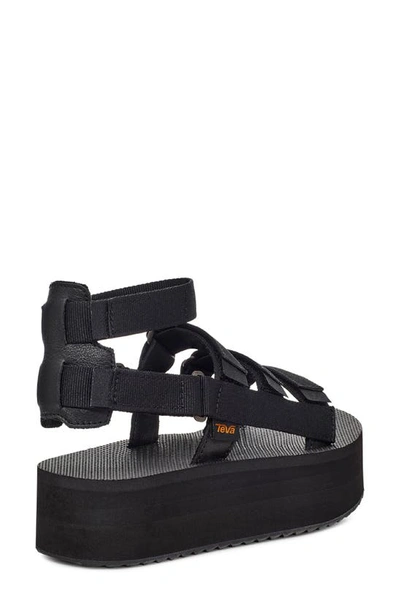 Shop Teva Mevia Flatform Strappy Sandal In Black