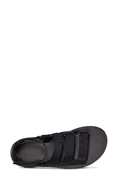 Shop Teva Mevia Flatform Strappy Sandal In Black