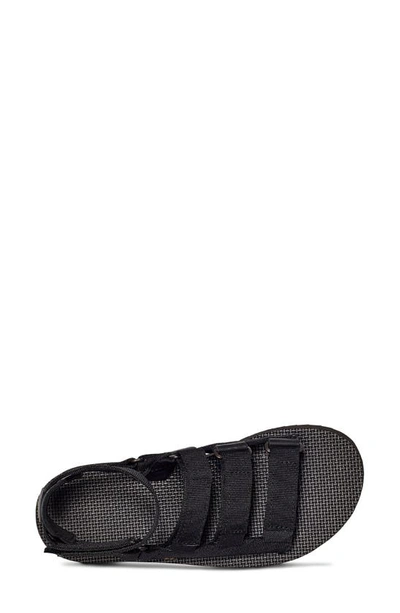 Teva Mevia Flatform Strappy Sandal In Black