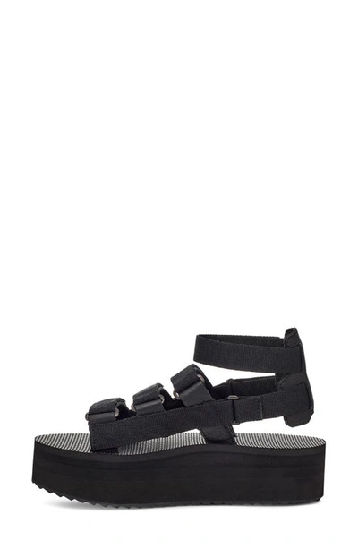 Teva Mevia Flatform Strappy Sandal In Black