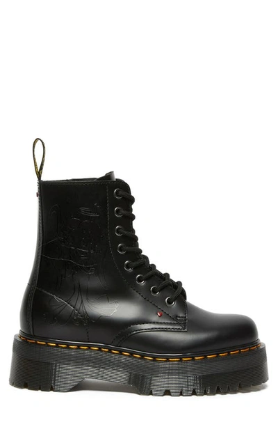 Shop Dr. Martens' Jadon Betty Boop Water Repellent Platform Boot In Black Smooth