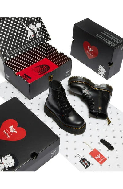 Shop Dr. Martens' Jadon Betty Boop Water Repellent Platform Boot In Black Smooth