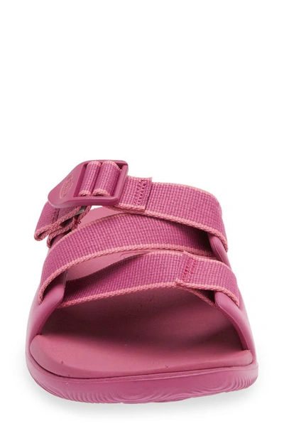 Shop Chaco Chillos Slide Sandal In Outskirt Fuchsia