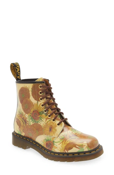 Dr. Martens 1460 The National Gallery Van Gogh Lace Up Boots In Yellow |  ModeSens