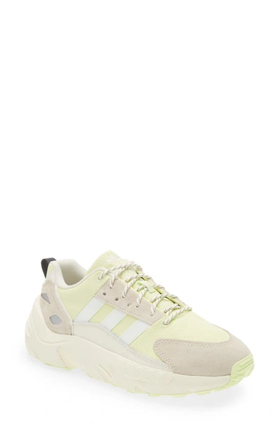 Zx 22 Boost Sneakers In Green And Off White