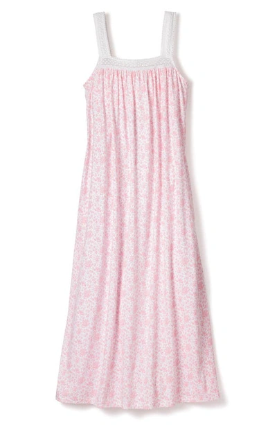 Shop Petite Plume Sussex Camille Pima Cotton Nightgown In Pink
