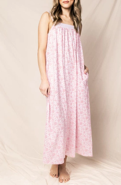 Shop Petite Plume Sussex Camille Pima Cotton Nightgown In Pink