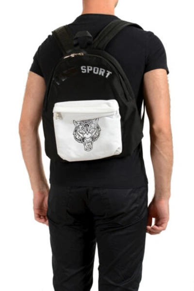 Pre-owned Plein Sport Unisex Logo Print Two Tone "zaino Eastpak" Backpack Bag