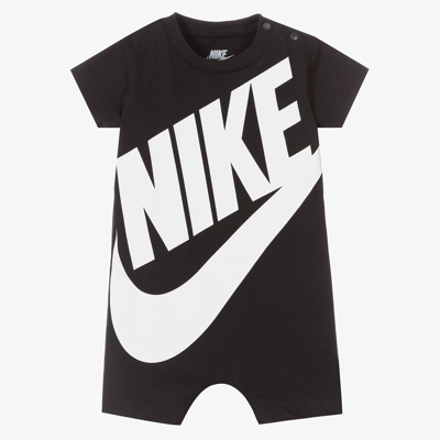 Shop Nike Baby Boys Black Jersey Logo Shortie