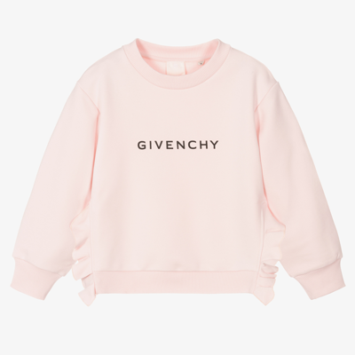 Shop Givenchy Girls Teen Pink Logo Sweatshirt