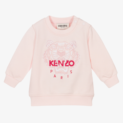Shop Kenzo Kids Girls Pink Tiger Sweatshirt