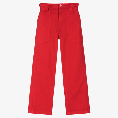 Shop Marc Jacobs Teen Girls Red Denim Trousers
