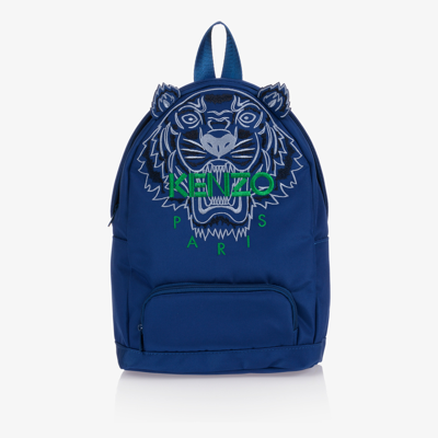 Shop Kenzo Blue Tiger Backpack (29cm)