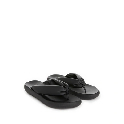 Shop Ancient Greek Sandals Charisma Leather Flip-flops In Black