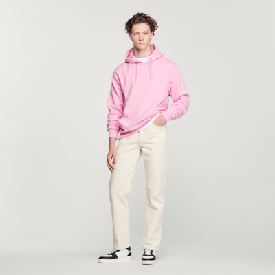 Shop Sandro Hoodie In Candy Pink