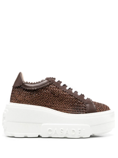 Shop Casadei Nexus Hanoi Sneakers In Brown