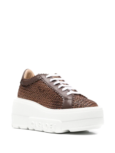 Shop Casadei Nexus Hanoi Sneakers In Brown