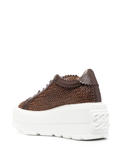 Shop Casadei Nexus Hanoi Sneakers In Brown