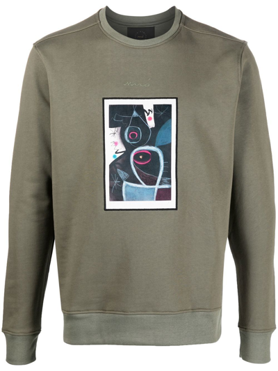 Shop Limitato Le Somnambule Abstract-print Sweatshirt In Green