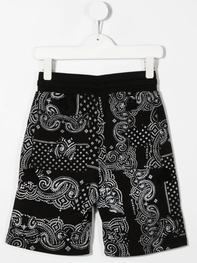 Shop Givenchy Paisley-print Shorts In Black