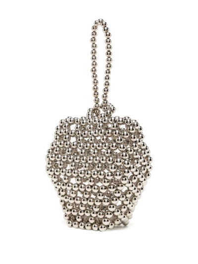 0711 Brass Tote Bag In Silver