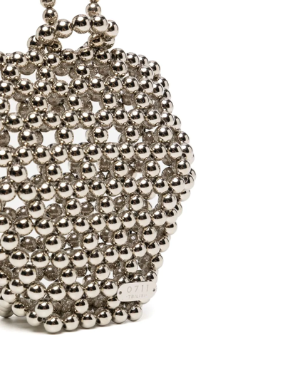 0711 Brass Tote Bag In Silver