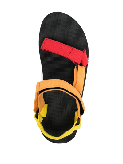 Shop Teva Original Universal Pride Colour-block Sandals In Multicolour