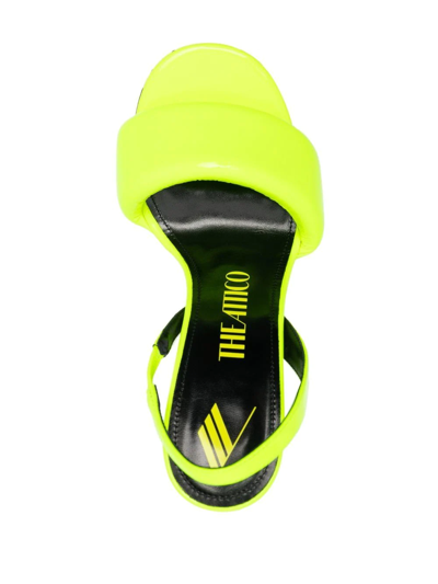 Shop Attico Slingback Open-toe Sandals In Yellow
