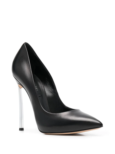 Shop Casadei Blade 115mm Heel Pumps In Black