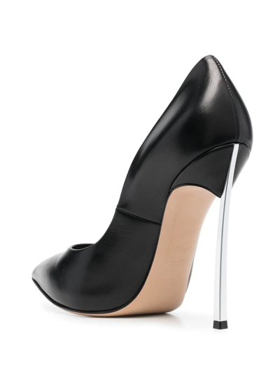 Shop Casadei Blade 115mm Heel Pumps In Black